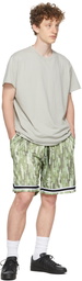 John Elliott Khaki & Taupe Camo Game Shorts