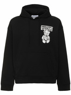 MOSCHINO Teddy Print Cotton Hoodie