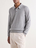 Rubinacci - Cashmere Polo Shirt - Gray