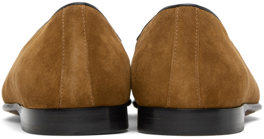 Ralph Lauren Purple Label Tan Belvin Tassel Slippers