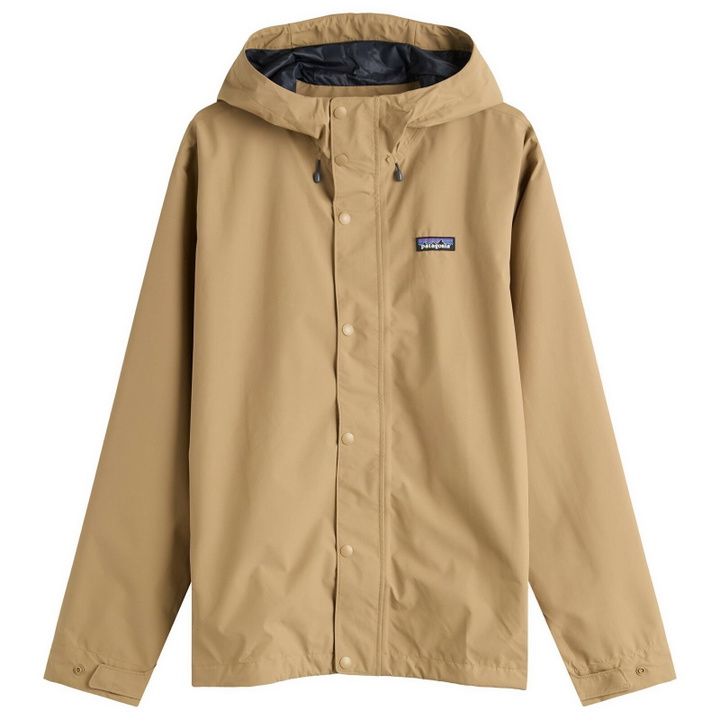 Photo: Patagonia Men's Jackson Glacier Rain Jacket in Slab Khaki