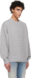 AMIRI Gray MA Quad Oversized Crew Sweatshirt