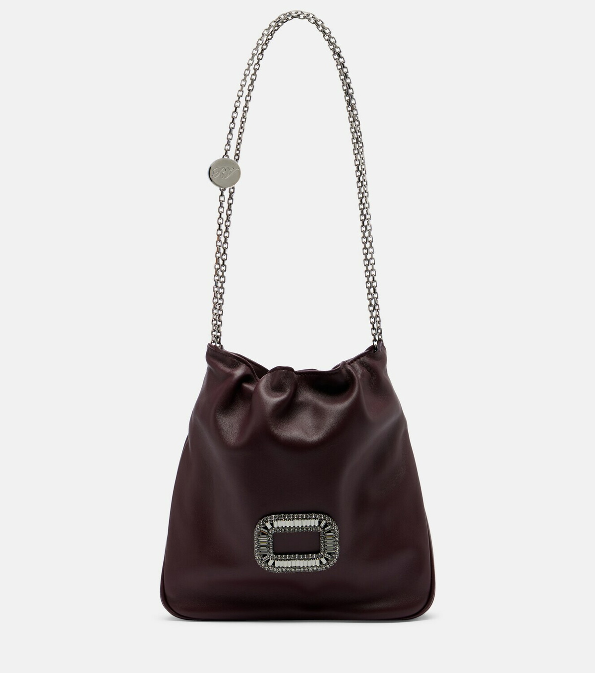 Roger Vivier Pilgrim Mini leather bucket bag