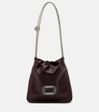 Roger Vivier Pilgrim Mini leather bucket bag