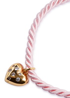 Timeless Pearly Heart 24kt Gold-plated Cord Necklace - Light Pink - One Size