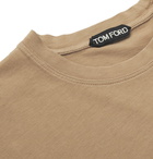 TOM FORD - Lyocell and Cotton-Blend Jersey T-Shirt - Camel