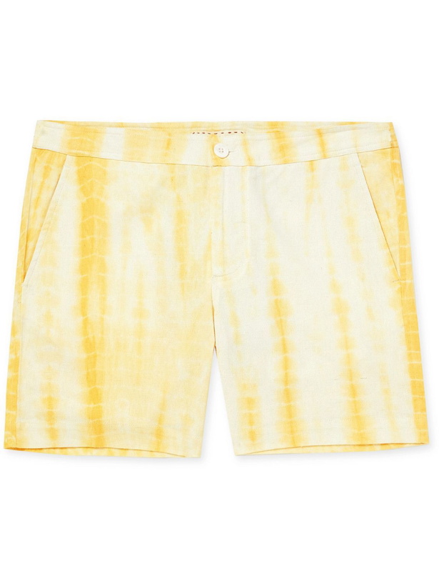 Photo: SMR Days - Pines Tie-Dyed Cotton Shorts - Yellow