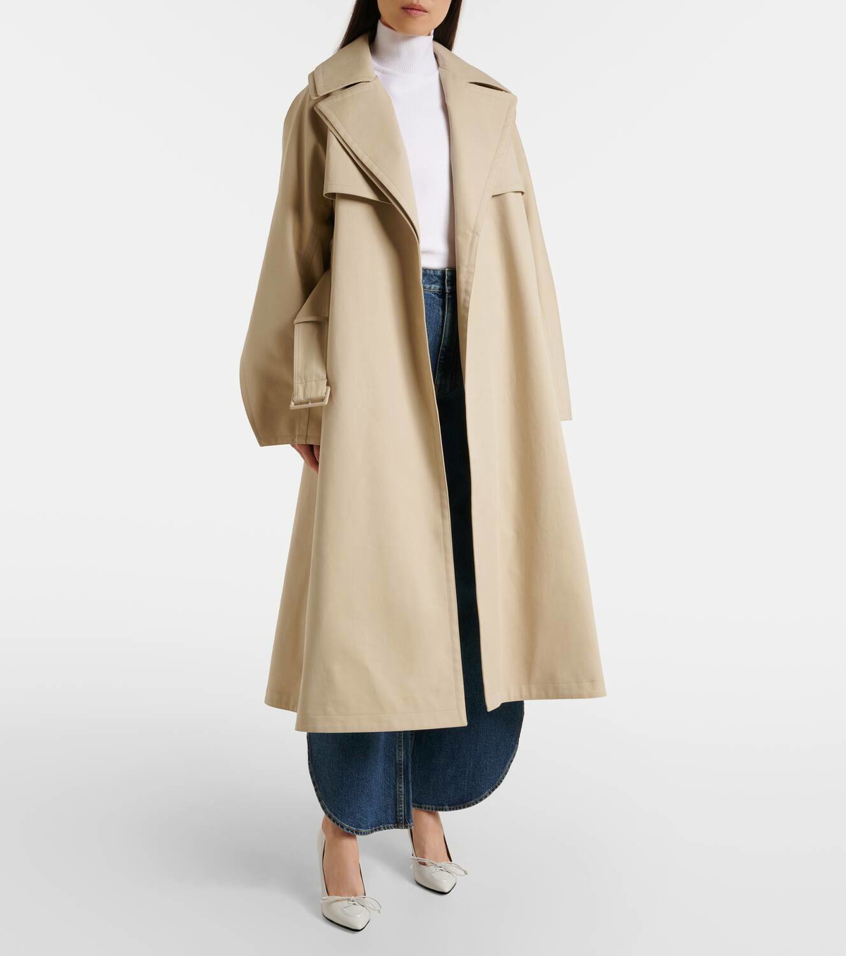Alaïa Cotton gabardine trench coat ALAÏA