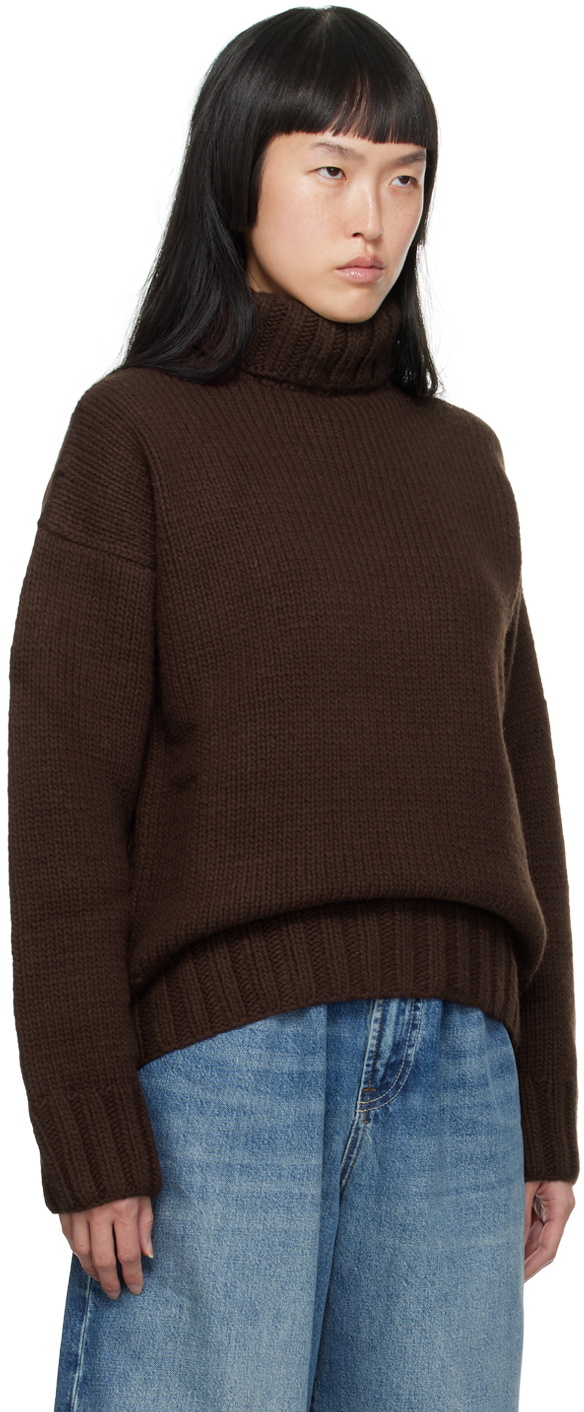 YMC Brown Bluto Wolf Turtleneck