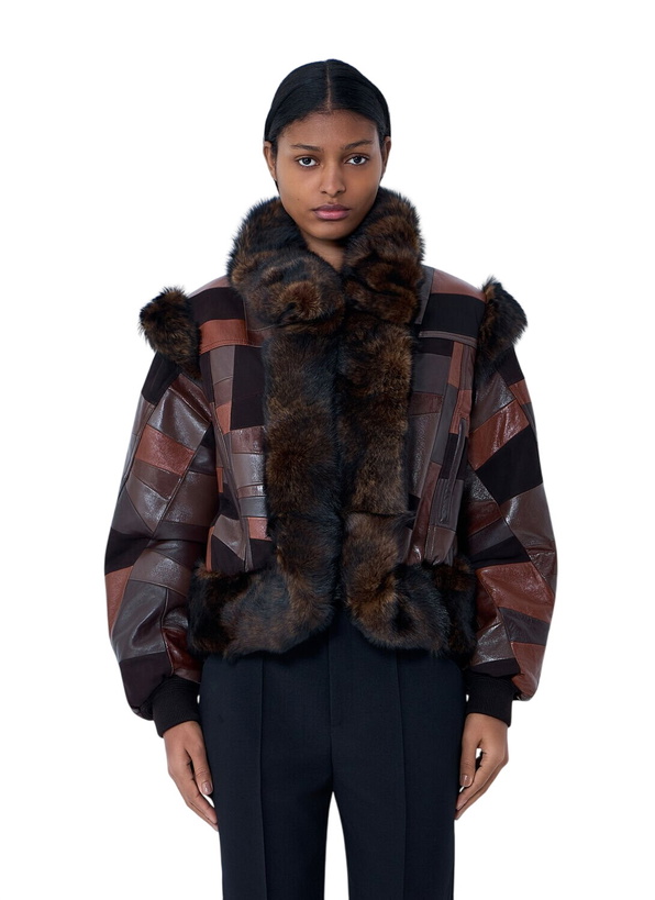 Photo: Chloé Patchwork Leather Jacket