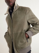 Brunello Cucinelli - Shearling Jacket - Green