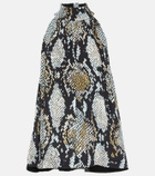 Proenza Schouler Printed high-neck top