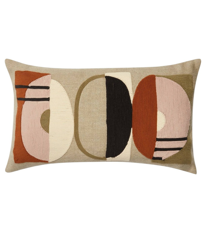 Photo: Jonathan Adler Embroidered linen cushion