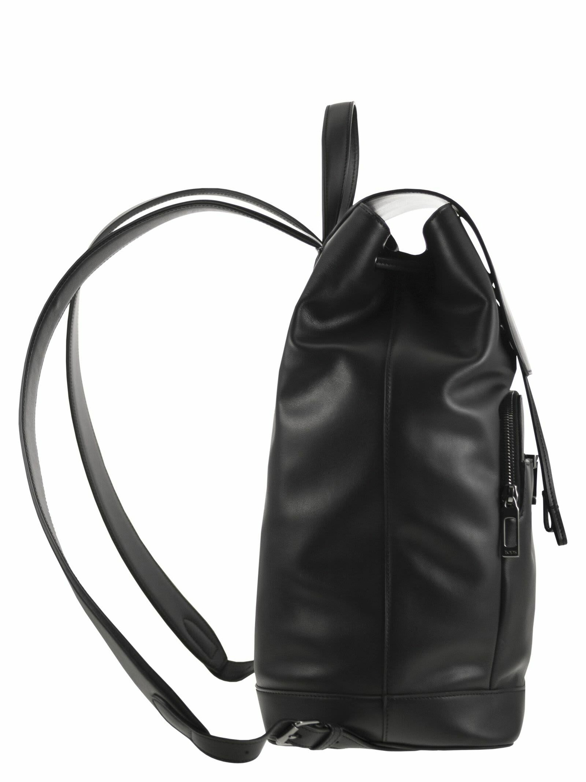 【送料&関税込】Tod's Zaino T Timeless Backpack Man BLACK T Timeless Backpack in Leather Medium