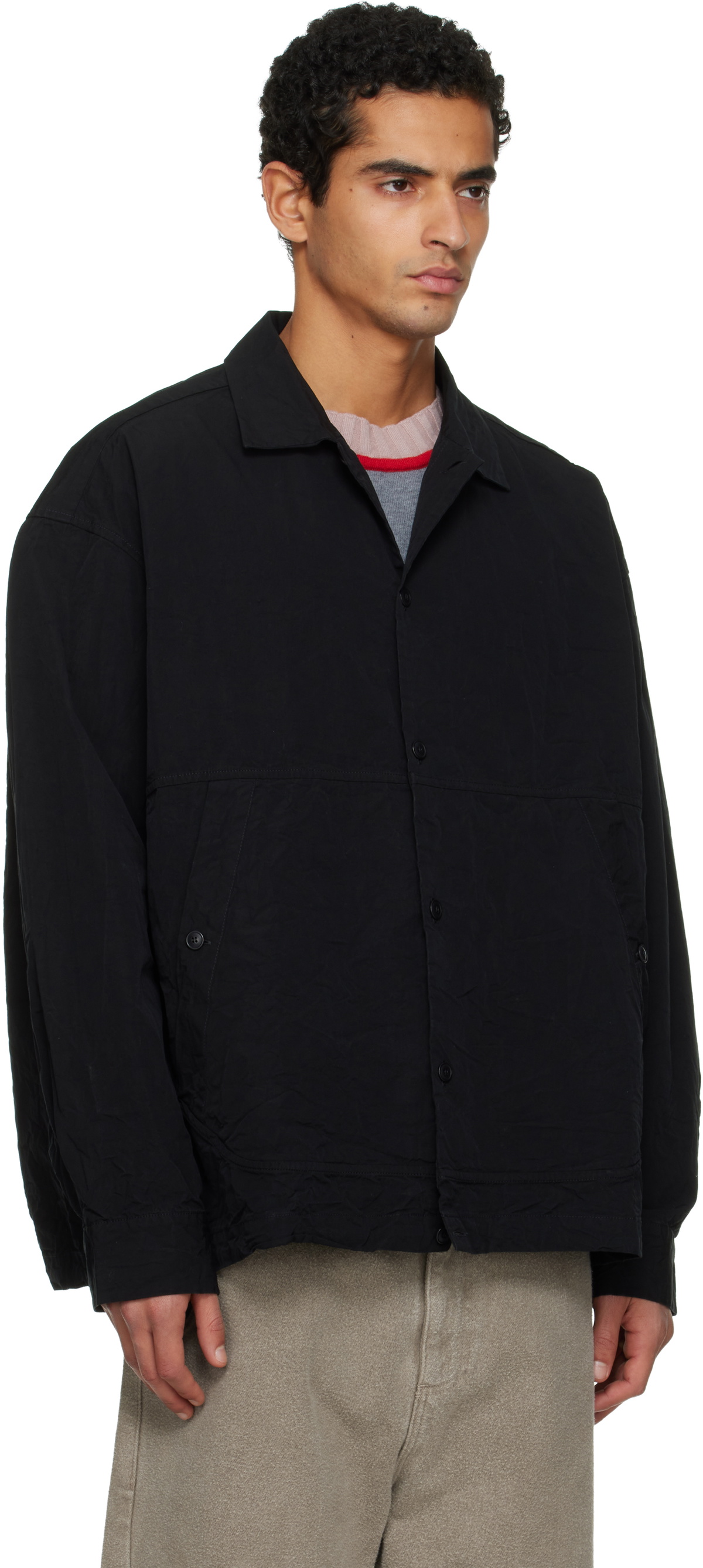 CASEY CASEY Black Mika Overshirt