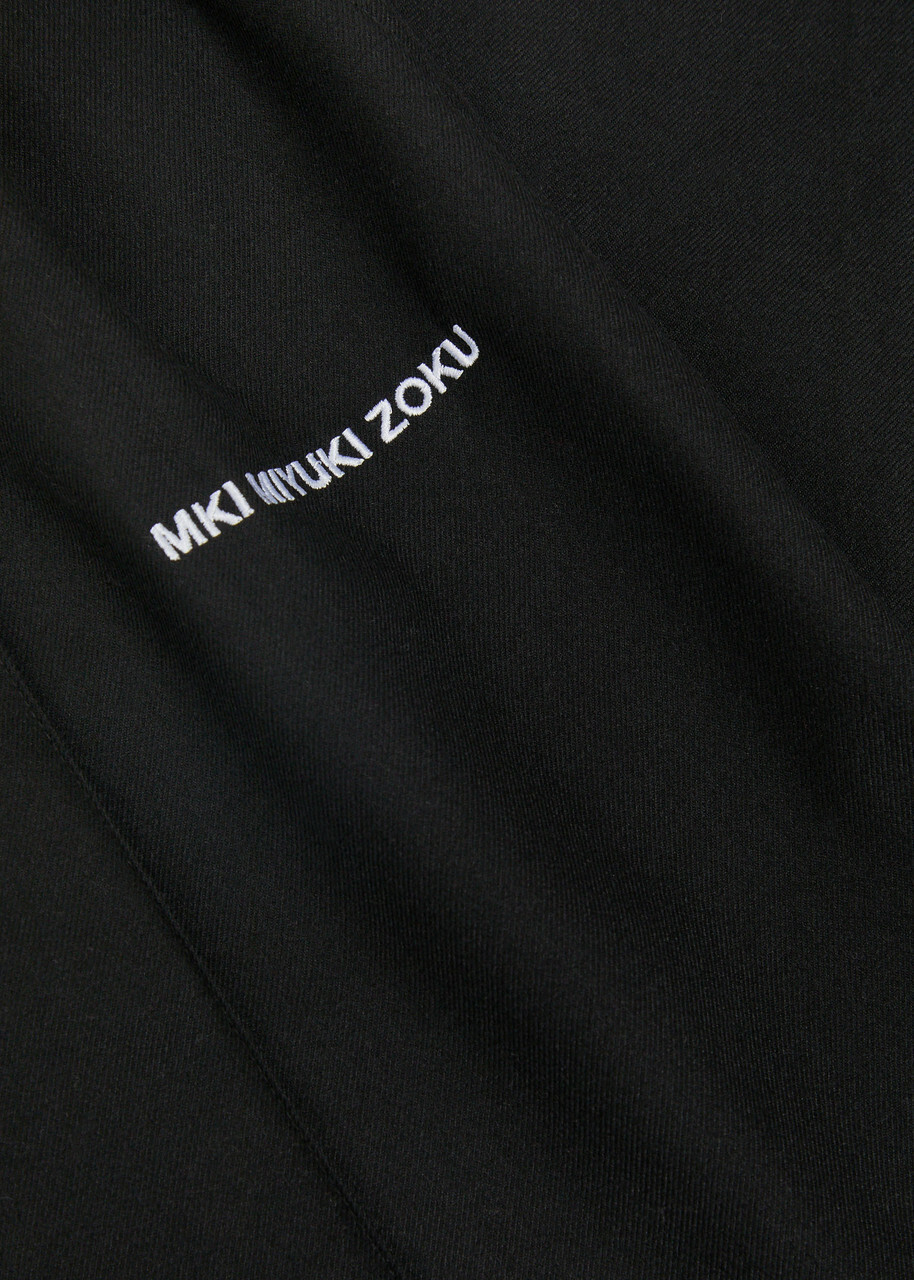 Mki Miyuki Zoku Logo Embroidered Straight-leg Woven Trousers Black