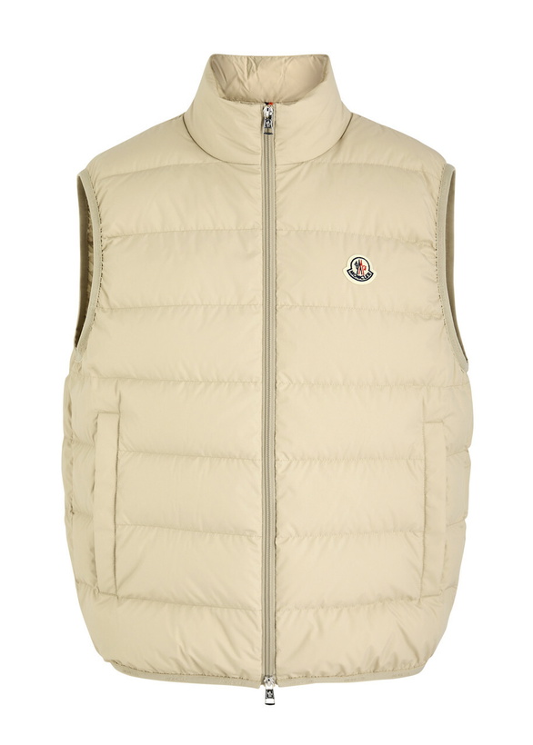 Photo: Moncler Contrin Quilted Shell Gilet Cream