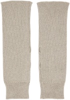 Rick Owens Off-White Cashmere Arm Warmers