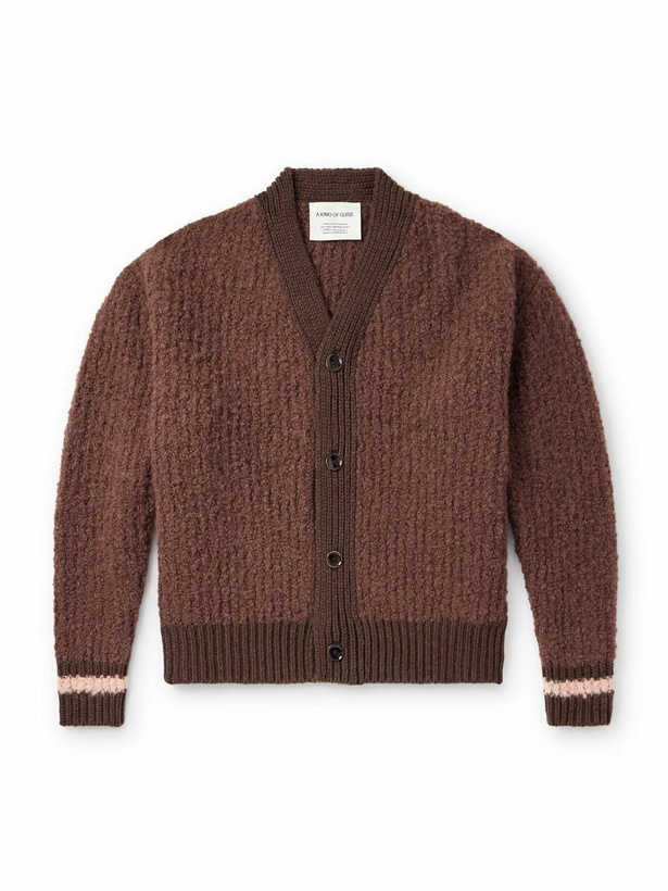 Photo: A Kind Of Guise - Ribbed-Knit Virgin Wool-Blend Cardigan - Brown