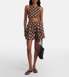 Asceno Marseille linen and cotton crop top