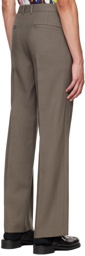 System Taupe Set-Up Trousers