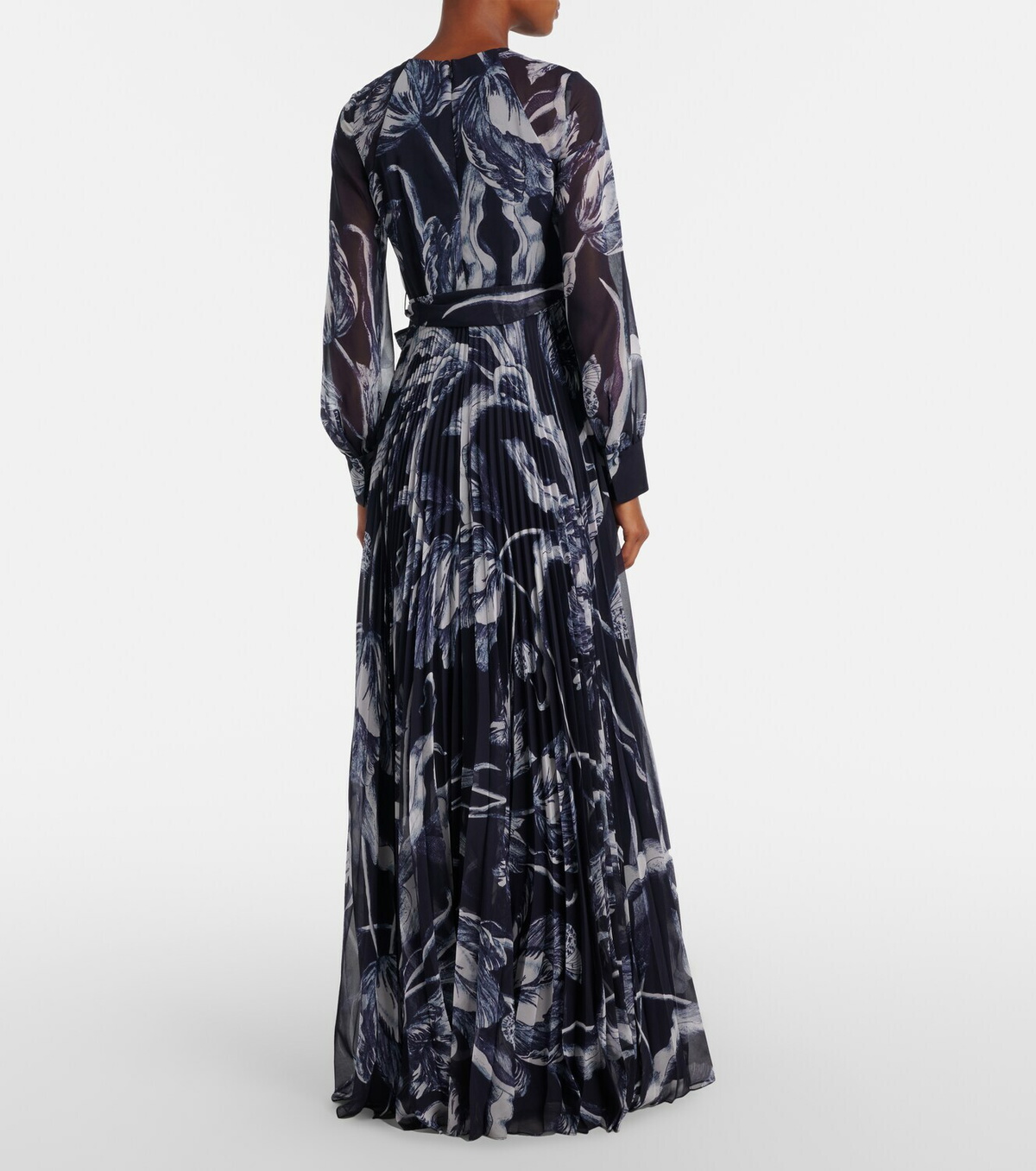 Erdem Floral voile gown