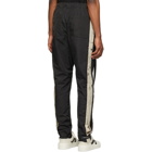 Fear of God Black and Off-White Tearaway Lounge Pants