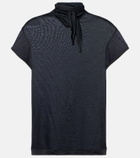 Lemaire Scarf-detail jersey top