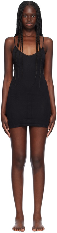 Photo: Cou Cou Black 'The Cami Slip' Minidress