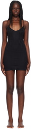 Cou Cou Black 'The Cami Slip' Minidress