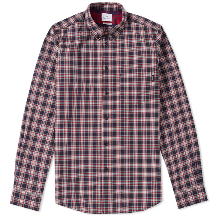 Photo: Paul Smith Tailored Fit Button Down Check Shirt