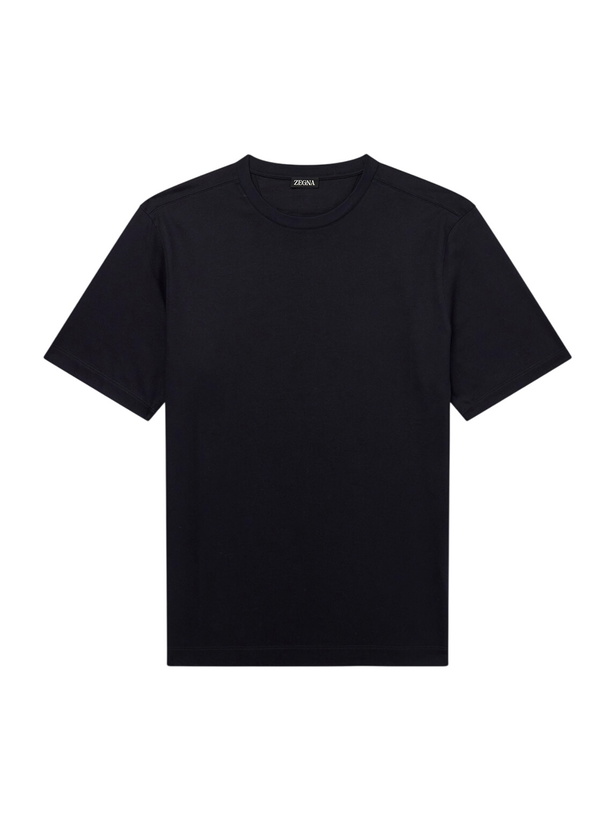 Photo: Zegna - Cotton-Jersey T-Shirt - Black