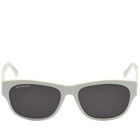 Balenciaga Men's BB0164S Sunglasses in Ivory Grey