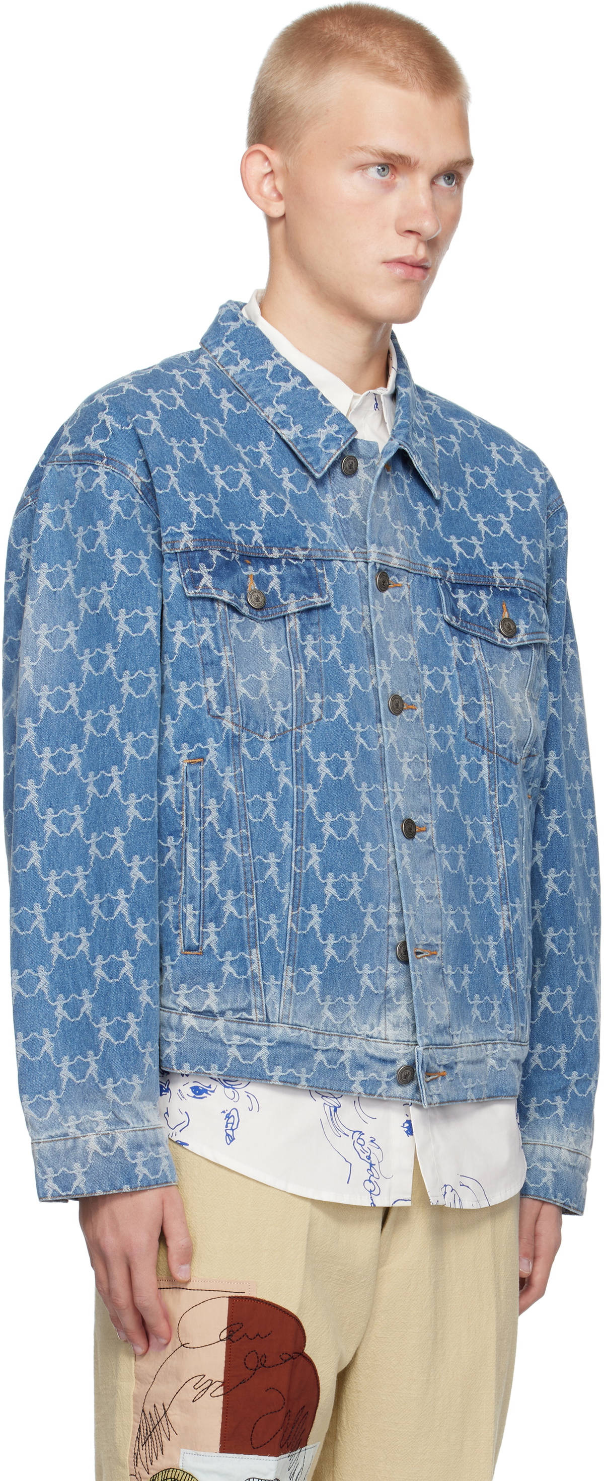 KidSuper Blue Dancing Ladies Denim Jacket