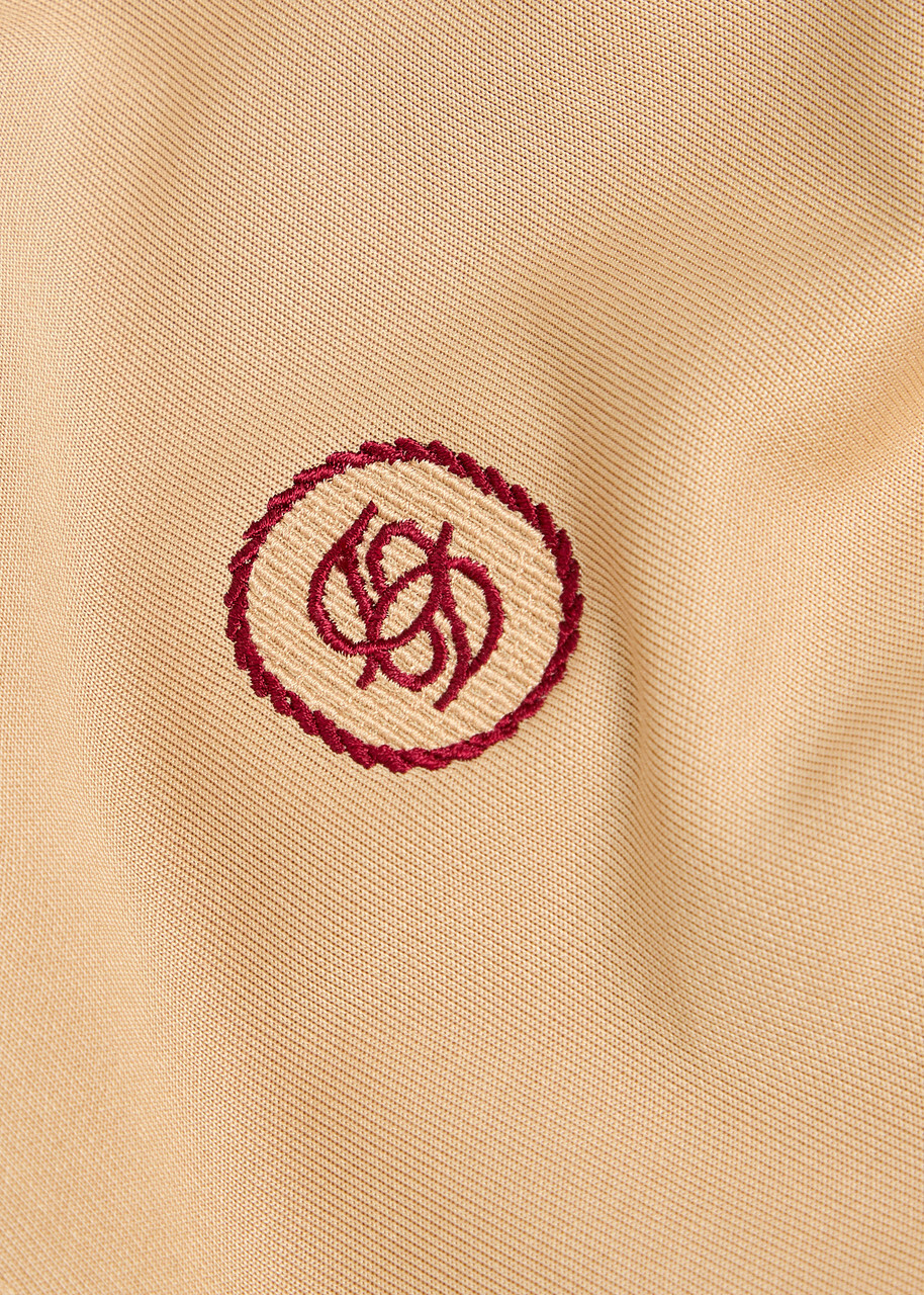 DRÔLE DE Monsieur Le Veste Survetement Satin-jersey Track Jacket Beige