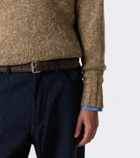 Auralee Wool half-zip sweater