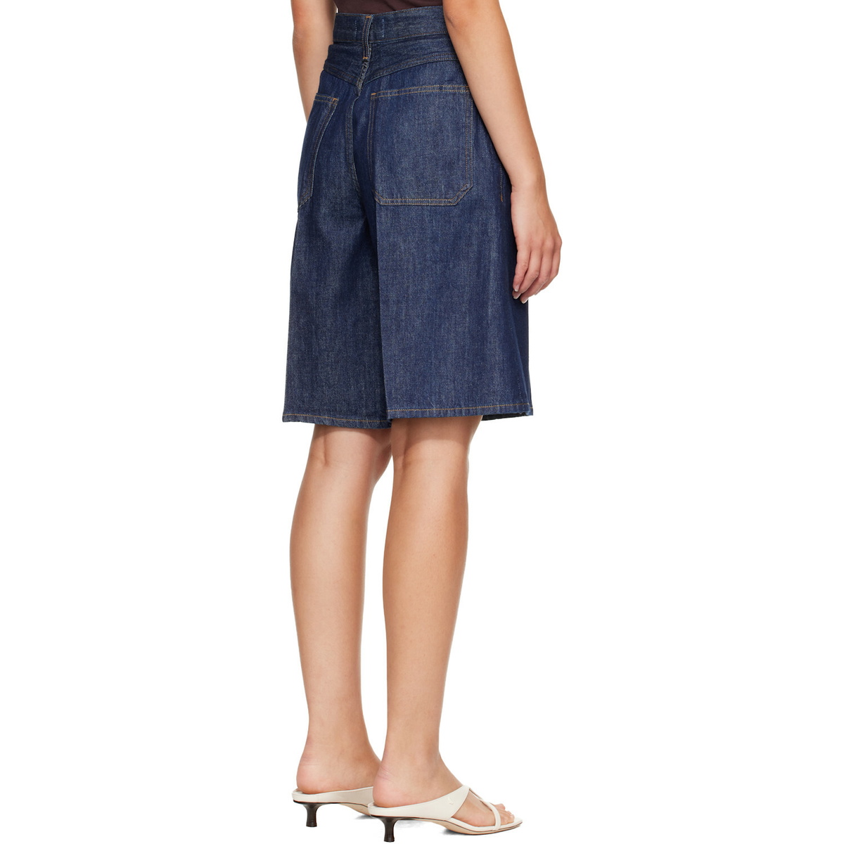 AGOLDE Navy Nolan Denim Shorts