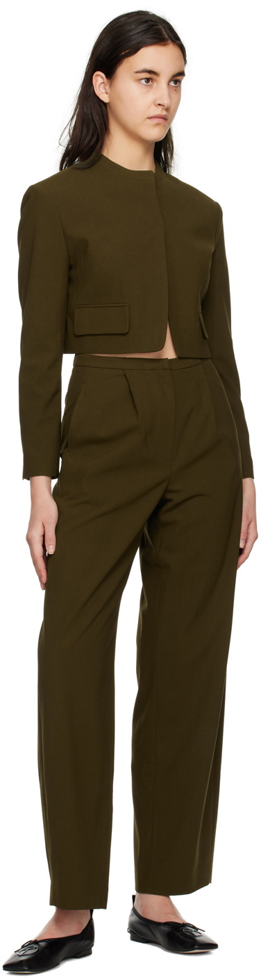 TheOpen Product Khaki Cropped Jacket