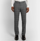 Hugo Boss - Grey Novan/ Ben Slim-Fit Prince Of Wales Checked Super 120s Virgin Wool Suit - Gray