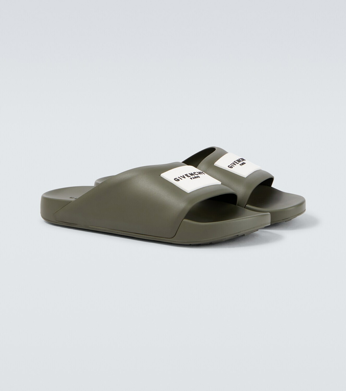 Givenchy Logo PU slides