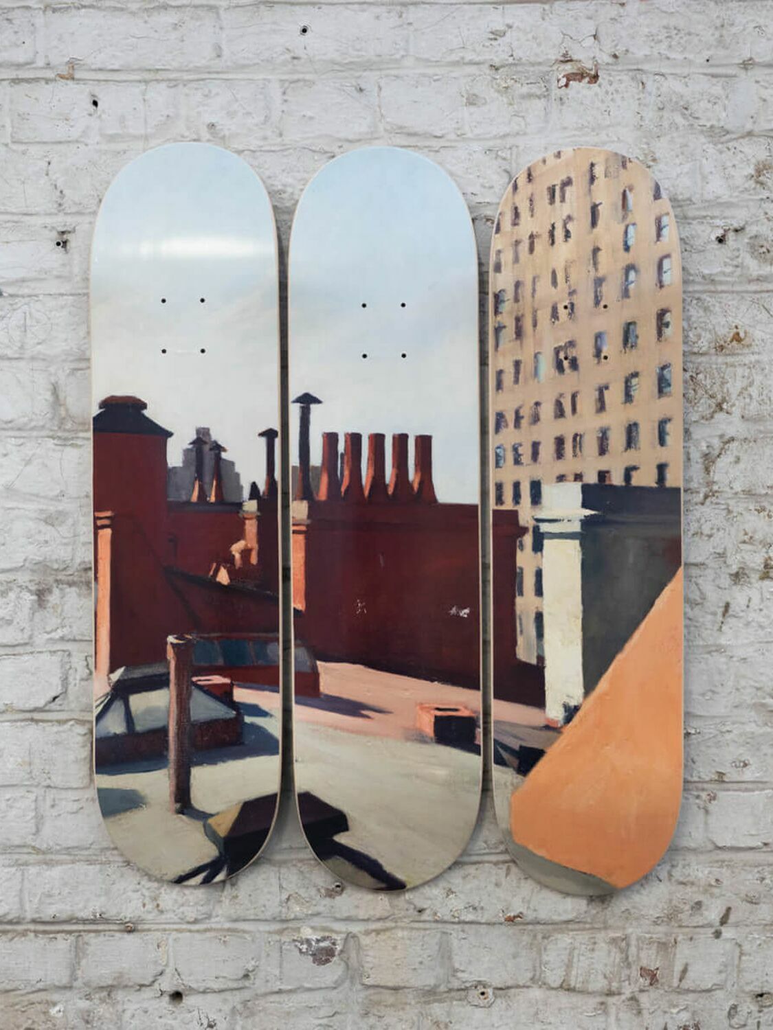 THE SKATEROOM City Roofs Wall Art