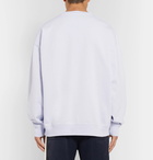 Acne Studios - Oversized Logo-Print Cotton-Jersey Sweatshirt - Men - Lilac