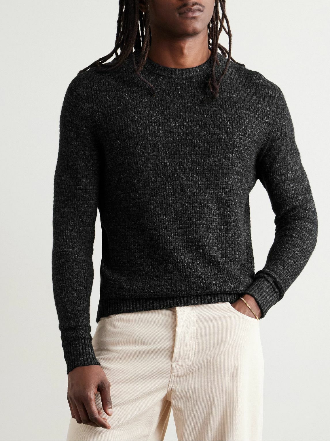 Inis Meáin - Caoladoir Basketweave Linen, Cashmere, Silk and