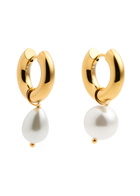 Timeless Pearly Pearl 24kt Gold-plated Hoop Earrings - One Size