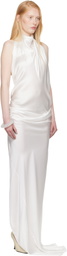AARON ESH SSENSE Exclusive Bridal Capsule Halter Evening Midi Dress