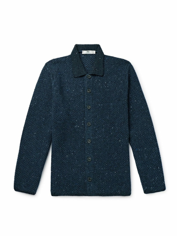 Photo: Inis Meáin - Breidin Merino Wool and Cashmere-Blend Shirt Jacket - Blue