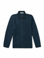 Inis Meáin - Breidin Merino Wool and Cashmere-Blend Shirt Jacket - Blue