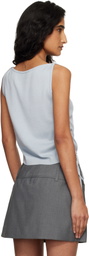 Dunst Blue Layering Knit Tank Top
