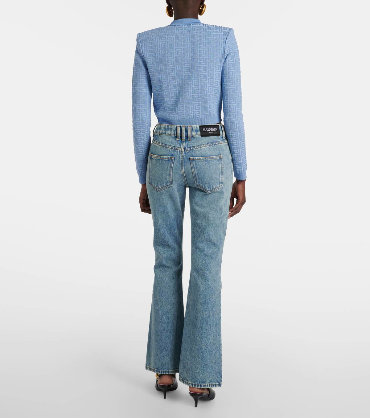 Balmain Low-rise bootcut jeans