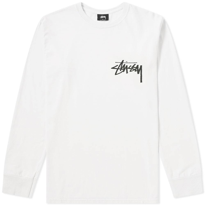 Photo: Stussy Long Sleeve Stock Pigment Dyed Tee Natural